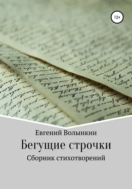 Евгений Волынкин Бегущие строчки. Сборник стихотворений обложка книги