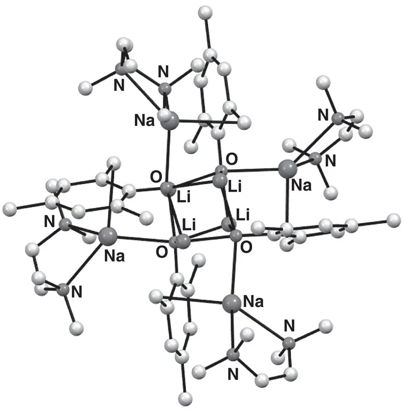 Figure 15 Molecular structure of 46Me 2C 6H 2OCH 2LiNaTMEDA 4 34 - фото 15
