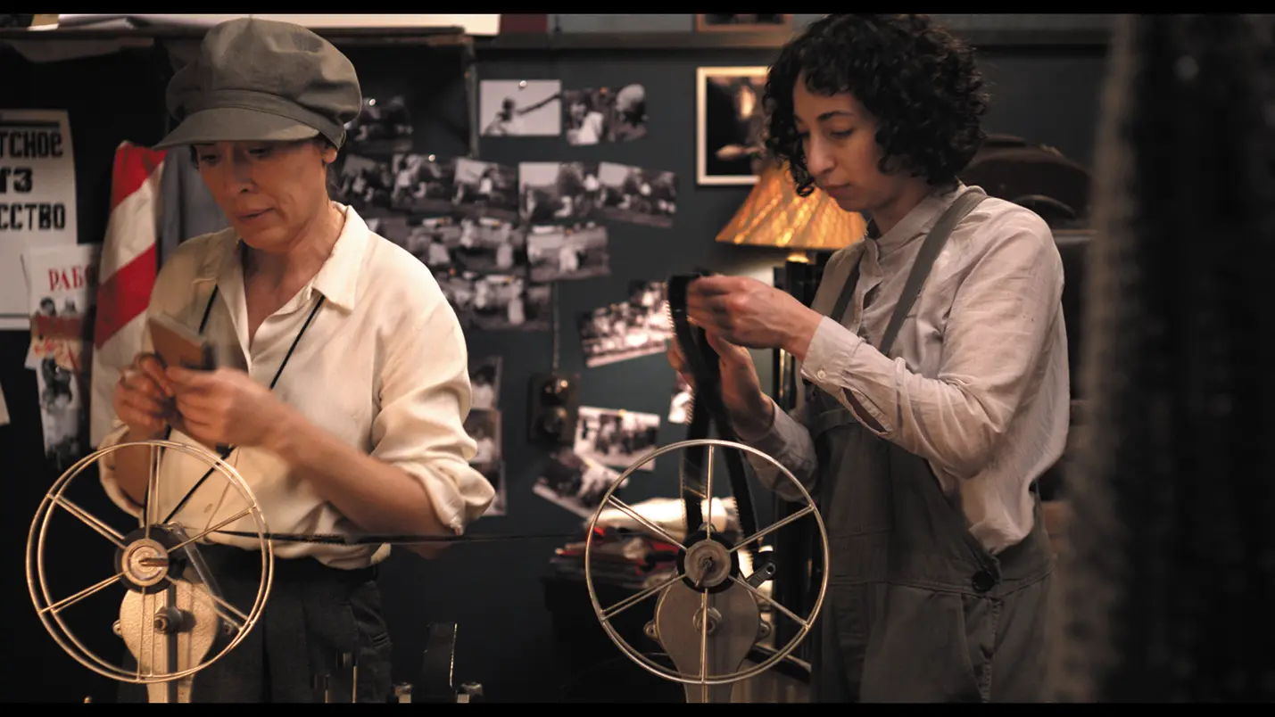 Figure 41 Esfir Shub as played by Victoria Haralabidou and her assistant - фото 5