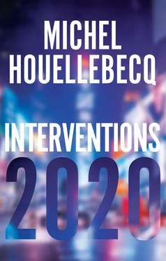 Michel Houellebecq Interventions 2020 обложка книги