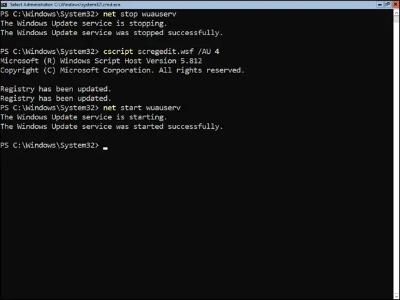 FIGURE 47Setting automatic updates in PowerShell Downloading and installing - фото 71