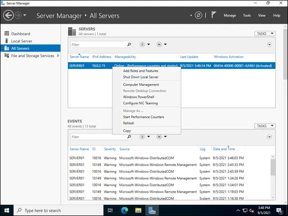 FIGURE 14Managing servers with Server Manager Heres a list of some of the - фото 17