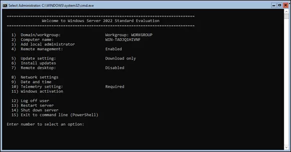 FIGURE 12Server Cores sconfig utility is where you perform initial - фото 14