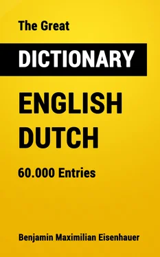 Benjamin Maximilian Eisenhauer The Great Dictionary English - Dutch обложка книги