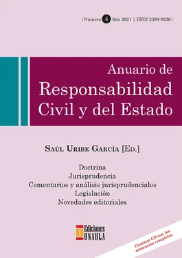 Saúl Uribe García Anuario de responsabilidad civil y del estado No 4 обложка книги