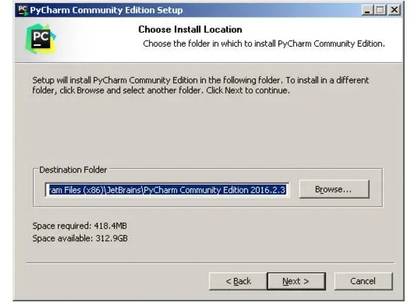 Рис 110Выбор пути установки PyCharm Укажите ярлыки которые нужно создать на - фото 10