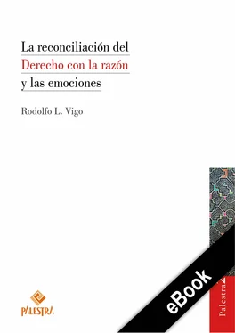 Rodolfo Vigo La reconciliación del Derecho con la razón y las emociones обложка книги