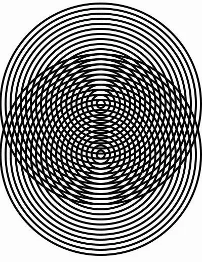 Figure 32 Moiré effect of two overlapping sets of concentric circles Compare - фото 13