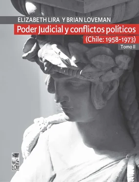 Brian Loveman Poder Judicial y conflictos políticos. Tomo II. (Chile: 1958-1973) обложка книги