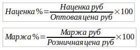 Пример Яблоко купили за 30 рублей Яблоко продали за 100 рублей Наценка в - фото 1