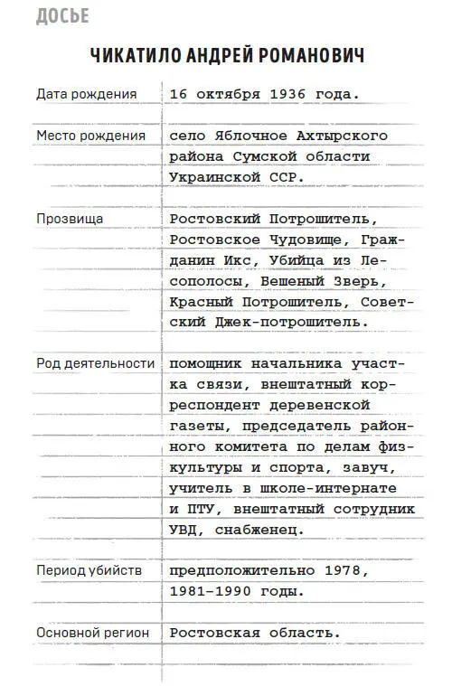 Имя Андрея Чикатило давно уже стало нарицательным Настолько популярным он - фото 3