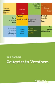 Tilla Vanberg Zeitgeist in Versform обложка книги