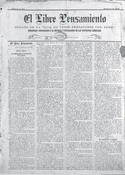 El Libre Pensamiento 25 de marzo de 1899 En sus inicios fue vocero de la - фото 18
