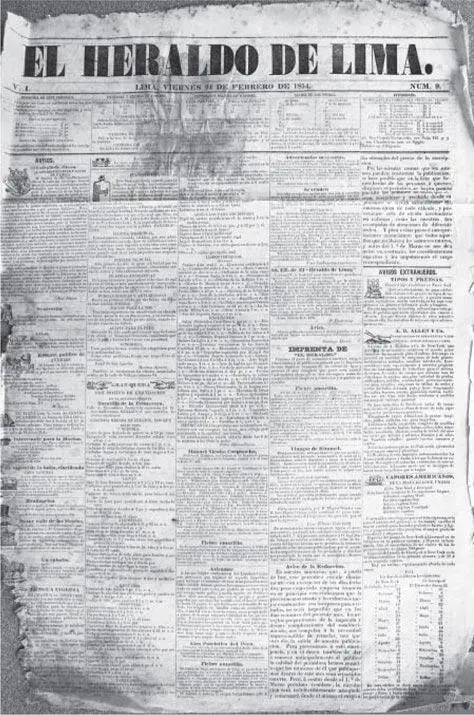 El Heraldo de Lima 24 de febrero de 1854 Otro diario influyente Tenía - фото 7