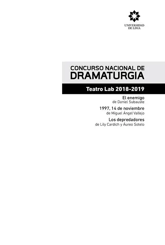 Concurso Nacional de Dramaturgia Teatro Lab 20182019 Daniel Subauste Miguel - фото 2