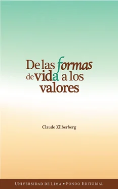 Claude Zilberberg De las formas de vida a los valores обложка книги