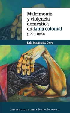 Luis Bustamante Otero Matrimonio y violencia doméstica en Lima colonial (1795-1820) обложка книги