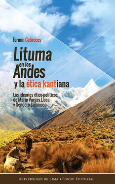 Fermín Cebrecos Lituma en los Andes y la ética kantiana обложка книги