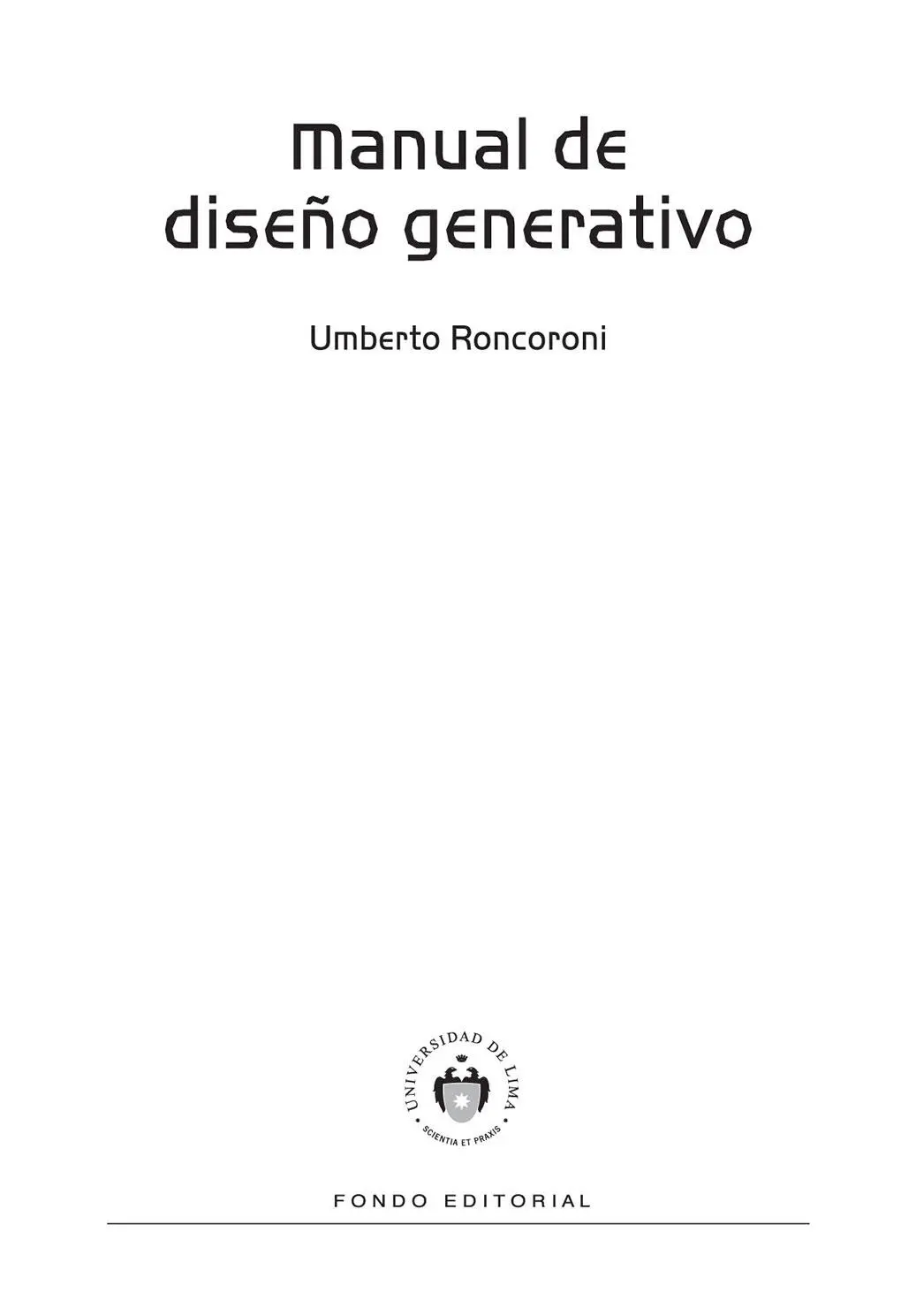Colección Manuales Manual de diseño generativo Primera edición digital - фото 1