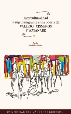 Camilo Fernández Cozman Interculturalidad y sujeto migrante en la poesía de Vallejo, Cisneros y Watanabe обложка книги