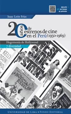 Isaac León Frías 20 años de estrenos de cine en el Perú (1950-1969) обложка книги