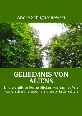 Andre Schugaschewski Geheimnis von aliens. In die endlose Ferne blicken wir immer Wir wollen den Planeten als unsere Erde sehen