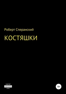 Роберт Сперанский Костяшки обложка книги