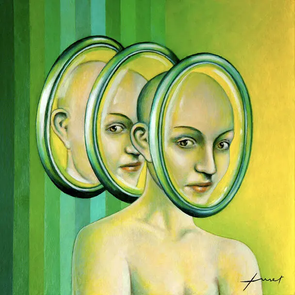 Pintura de Joan Tuset i Suau Al igual que el espejo nos puede mostrar muchos - фото 2