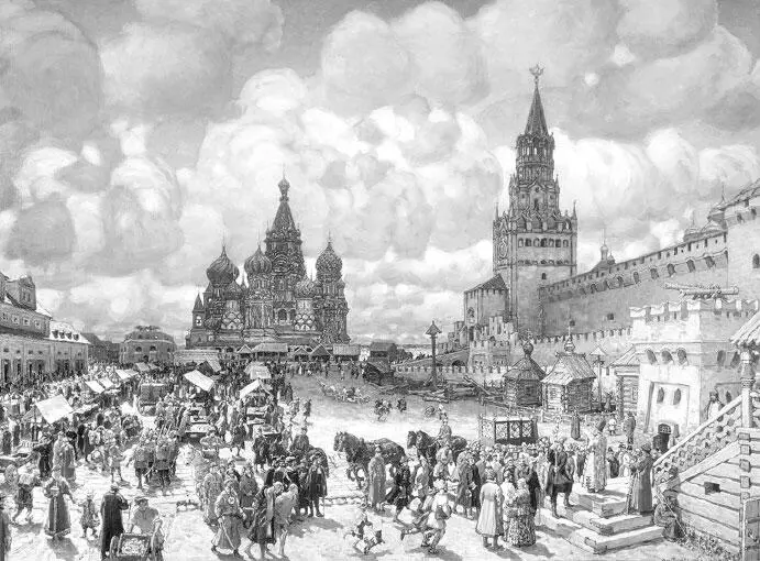 АМ Васнецов Красная площадь во второй половине XVII века При Софье был - фото 21