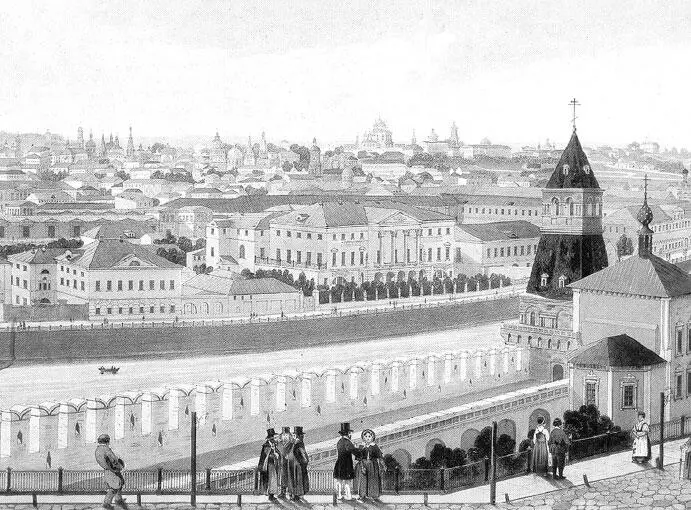 Вид Москвы из Кремля Литография Первая половина XIX века Угрюмые годы - фото 29