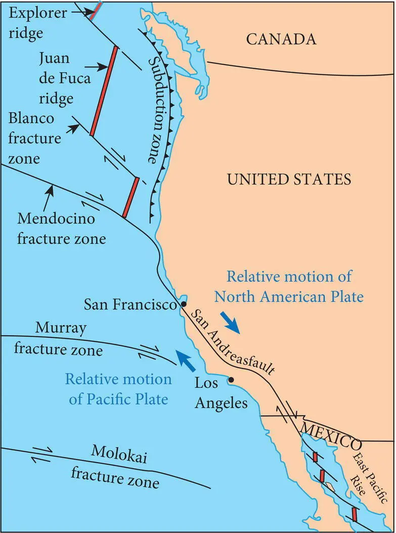 Figure 116 Fracture zones transform faults and ridge segments in the eastern - фото 19