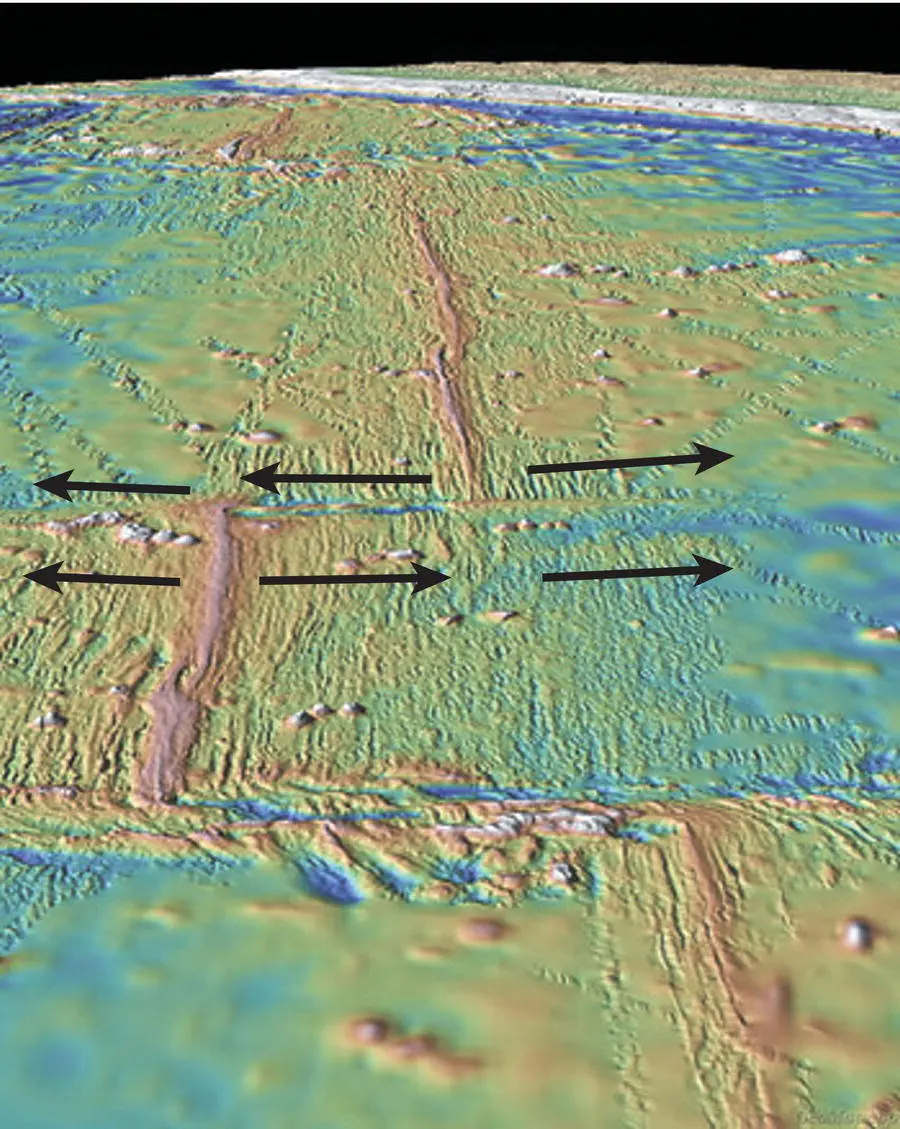 Figure 115 Transform faults offsetting ridge segments on the eastern Pacific - фото 18