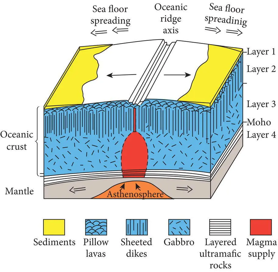 Figure 18 The formation of oceanic crust along the ridge axis generates layer - фото 11