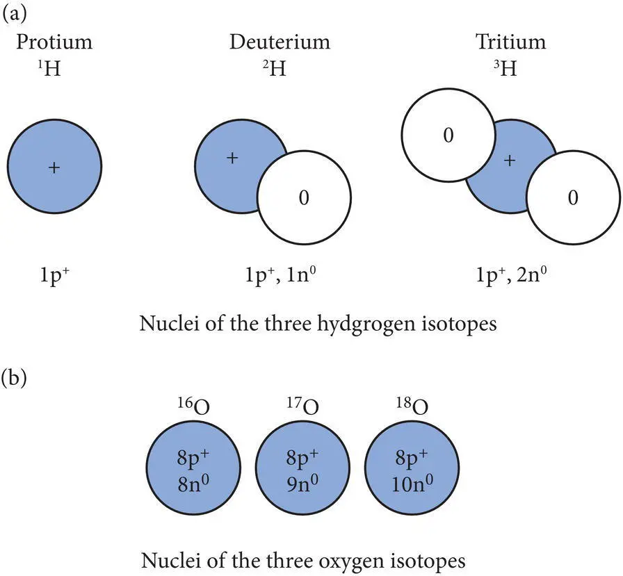 Figure 22 a Nuclear configurations of the three common isotopes of hydrogen - фото 22