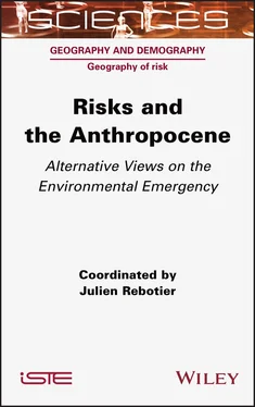 Julien Rebotier Risks and the Anthropocene обложка книги