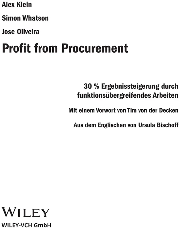 Das englische Original erschien 2021 Profit from Procurement Add 30 to Your - фото 1