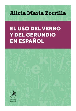 Alicia Zorrilla El uso del verbo y del gerundio en español обложка книги