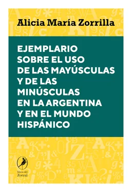 Alicia María Zorrilla Ejemplario sobre el uso de las mayúsculas y de las minúsculas en la Argentina y en el mundo hispánico обложка книги