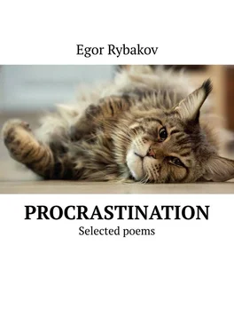 Egor Rybakov Procrastination. Selected poems обложка книги