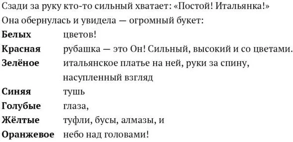 А цветы Они падали с неба на её голову на лицо и на плечи и на асфальт Она - фото 2