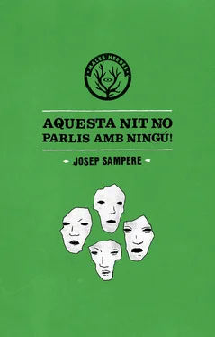 Josep Sampere Aquesta nit no parlis amb ningú обложка книги