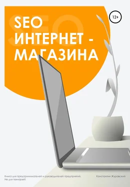 Константин Журавский SEO интернет-магазина обложка книги