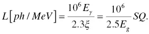In this formula we can determine L E g and Q experimentally and we can - фото 22