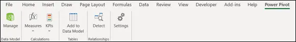 FIGURE 21The Power Pivot Ribbon interface The Power Pivot Ribbon interface - фото 17