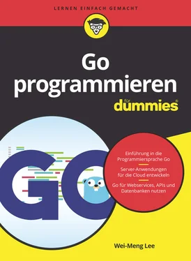 Wei-Meng Lee Go programmieren für Dummies обложка книги