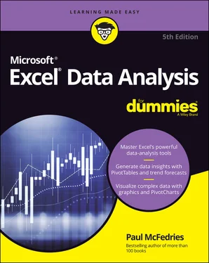 Paul McFedries Excel Data Analysis For Dummies
