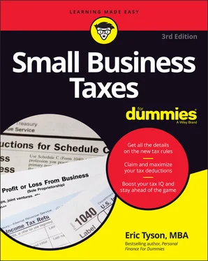 Eric Tyson Small Business Taxes For Dummies