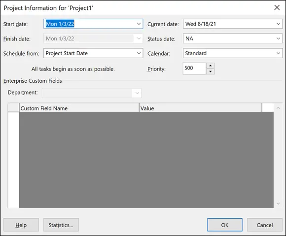 John Wiley Sons Inc FIGURE 24The Project Information dialog box This - фото 44