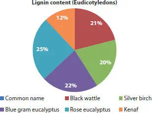 Figure 23b Composition of Lignin in different plants Eudicotyledons - фото 9
