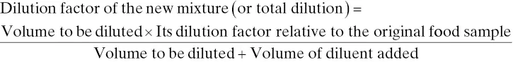 Decimal dilution series are recommended for ease of calculation but other - фото 7